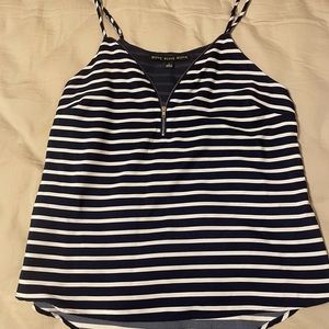 Navy and white stripe tank